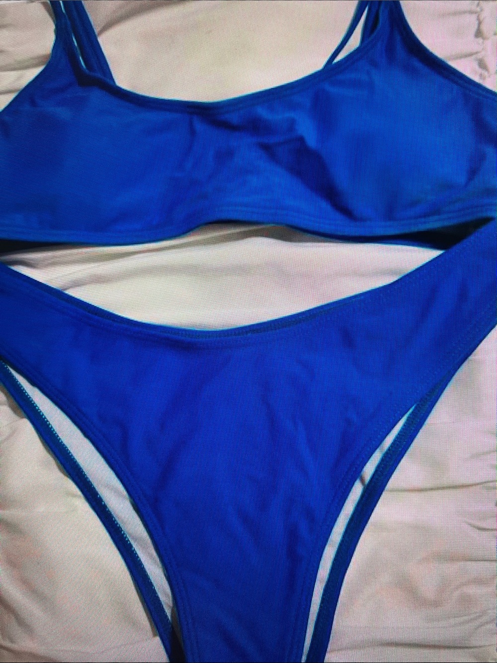 Women's Blue Two-Piece Swim Set